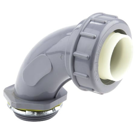 Dottie Conduit Fitting Connector, 2 in, Threaded, PVC, PVC Coated, Gray NLT90200